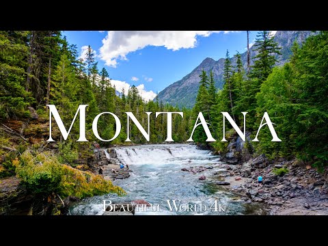 Montana 4K - Peaceful Landscapes of Pines, Peaks and Pristine Rivers - Relaxing Music