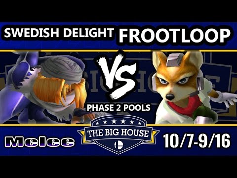 TBH6 SSBM - RNG | Swedish Delight (Sheik) Vs. Frootloop (Fox) - Smash Melee Pools