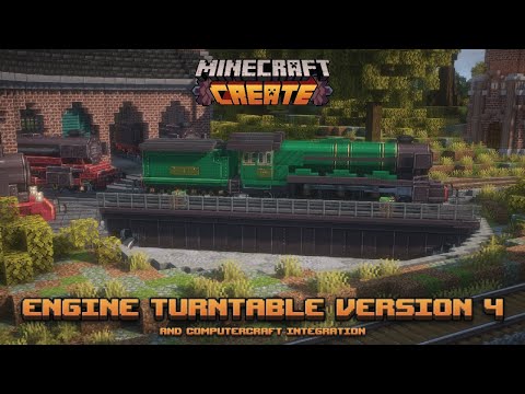 Minecraft create mod - Engine turntable version 4 + computercraft integration