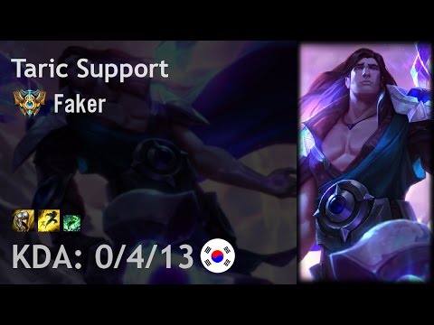 Taric Support vs Zyra - Faker - KR Challenger Patch 7.1