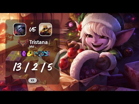Tristana Mid vs Azir - KR GrandMaster Patch 13.12