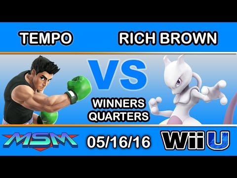 MSM 50 - Tempo (Little Mac) Vs. Rich Brown (Mewtwo) Winners Quarters - Smash Wii U