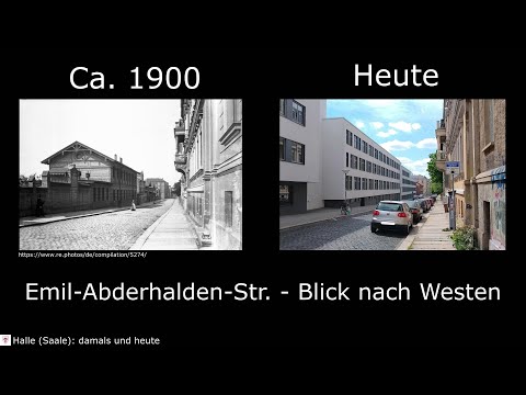 Halle (Saale) damals vs. heute #28