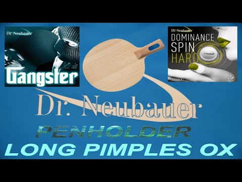 TABLE TENNIS PENHOLDER LONG PIMPLES OX GANGSTER BLOODHOUND ALL+ DOMINANCE SPIN HARD DR. NEUBAUER