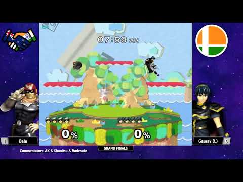 SSB India Melee Netplay June - GRAND FINALS - Balu (Captain Falcon) vs Gaurav (Marth)