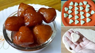 valentine's day special sweet | valentine day recipe ideas | heart shaped gulab jamun
