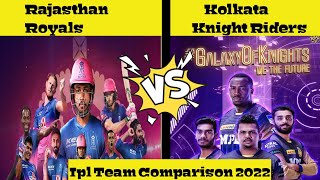 Rajasthan Royals Vs Kolkata Knight Riders | IPL 2022 Team  Comparison #Shorts #IPL