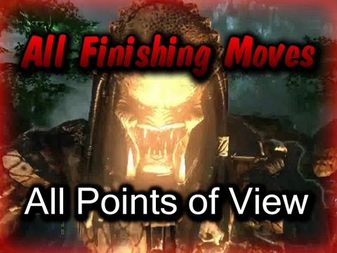 AvP3 All Finishing Moves All POVs Fatalities Aliens vs Predator 2010 Video