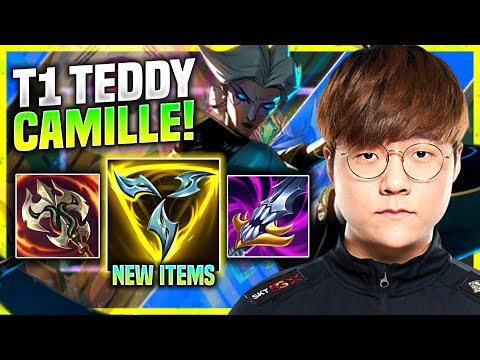 TEDDY PICKS CAMILLE WITH NEW ITEM TRINITY FORCE! - T1 Teddy Plays Camille Top vs Wukong! | KR SoloQ