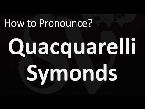 How to Pronounce Quacquarelli Symonds? (CORRECTLY)