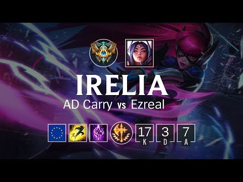 Irelia ADC vs Ezreal - EUW Challenger Patch 8.16