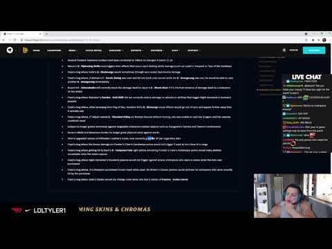 Tyler reaction to Patch 11.19 Gigantic Bug Fix