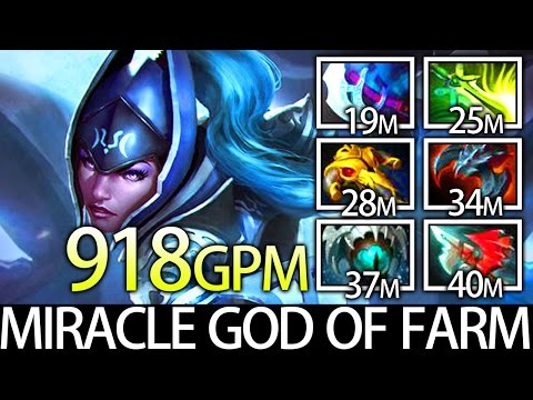 Miracle GOD of FARM 7.05 Meta Pro 9K MMR Carry Luna Dota 2