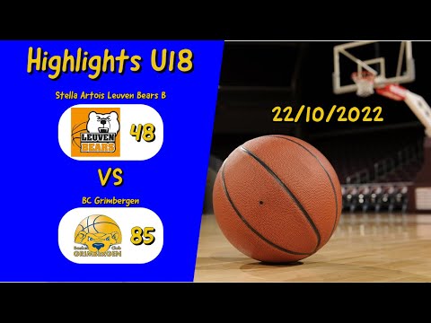 U18 Stella Artois Leuven Bears B - BC Grimbergen (recap)
