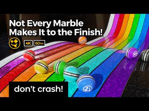 Not Every Marble Makes It to the Finish!  | #marbles #marblerun #marblerace #asmr #sensory