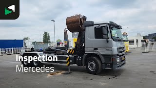 Hook lift Mercedes-Benz Actros 2532 6X2 NL-Truck HMF 1643 Z2 Crane Kran 21 tons VDL Hook | Gambar 4 - Autoline