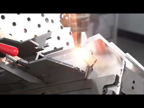TRUMPF Laser welding TruLaser Weld 5000   Laser welding of a mild steel cover