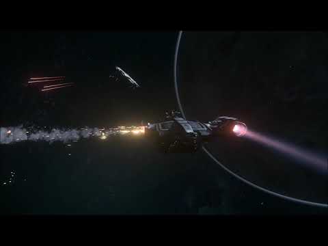 Star Citizen Alpha 3.5 PTU - First Encounter with a NPC (UEE Navy) Hammerhead