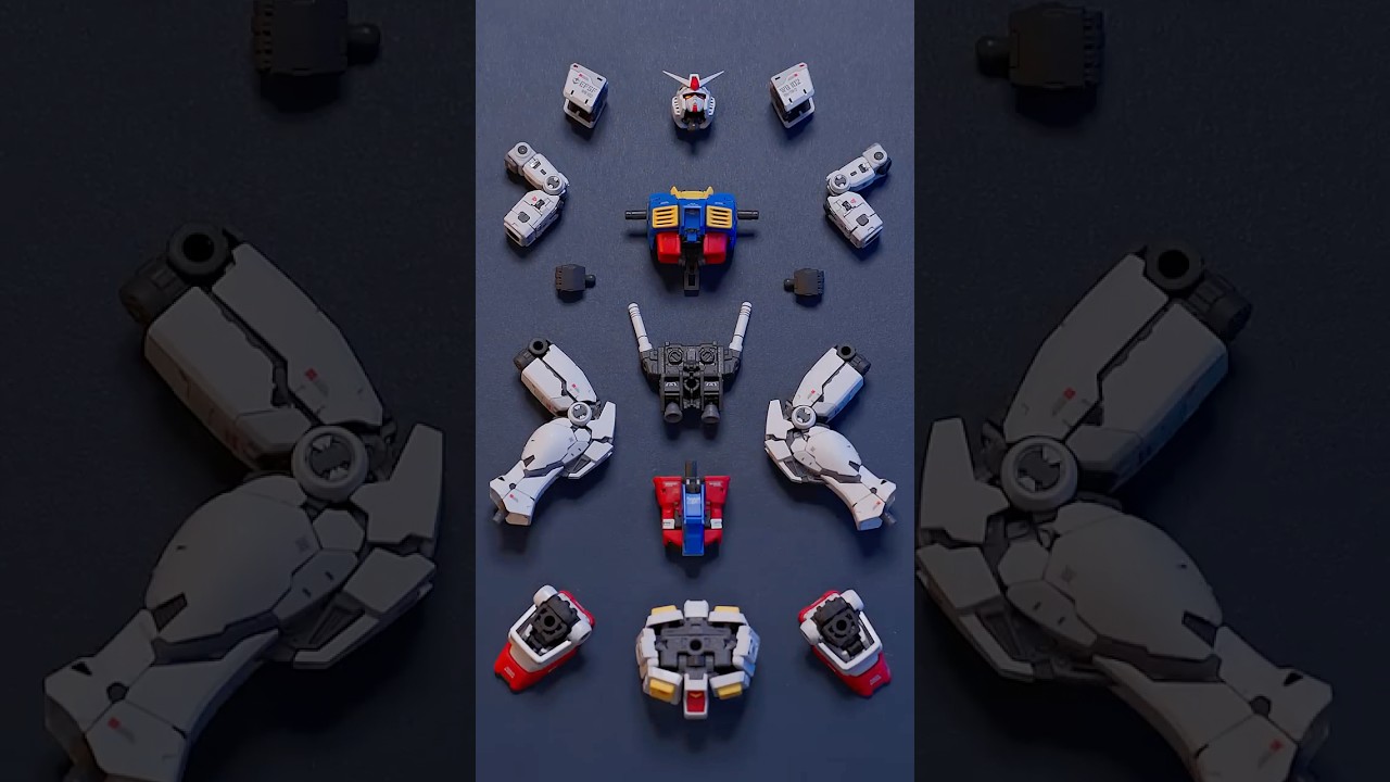 Gundam RX-78-2 Model Kit Asmr Speed build ガンダム #asmr #satisfying #relaxing #amazing #modelkit #ガンダム