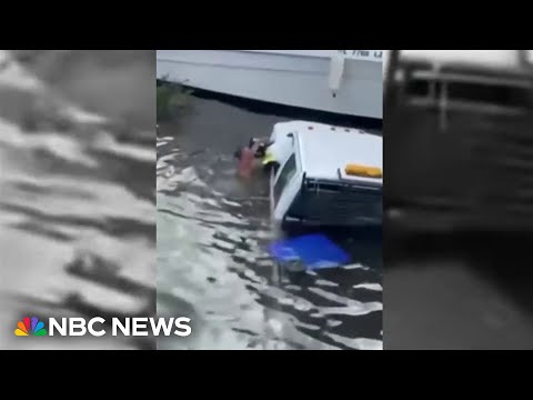 Good Samaritan saves two women from sinking truck in Miami