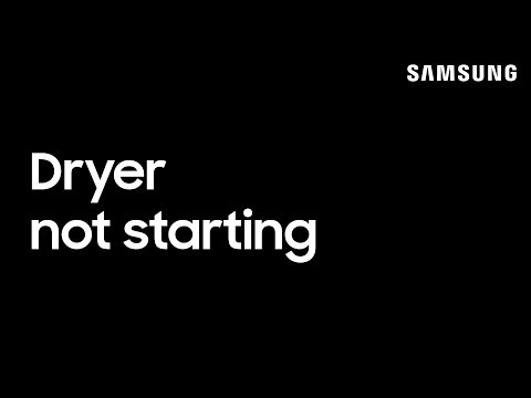 How to fix a dryer that won't start | Samsung US