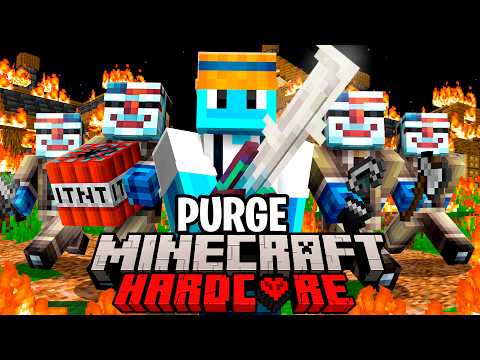 100 Players Simulate an ULTIMATE Purge in Minecraft!