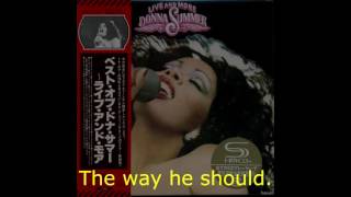 Donna Summer - My Man Medley (Live) LYRICS - SHM "Live and More" 1978