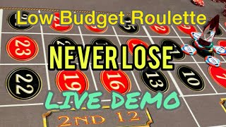 Best Low Budget Roulette Strategy - Play All Day