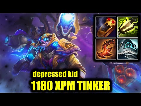 🔥 1180 XPM TINKER - depressed kid - 18 Kills - Dota 2 Pro Game Highlights