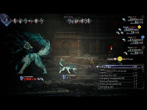 OCTOPATH TRAVELER 2: Secret Dungeon "Beneath the Wall" &  Finding Dread Wolf Secret Boss Part 2