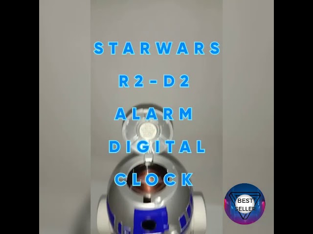 Vídeo relacionado con Reloj Despertador R2D2 - Producto Oficial Star Wars, con Sonidos de R2D2, decoración óptimoa para Fans de Star Wars con Temporizador de Despertar, Alimentado por USB