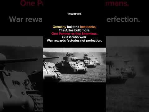 Germany Built Better Tanks. The Allies Built More | Why Factories Won WWII #shorts