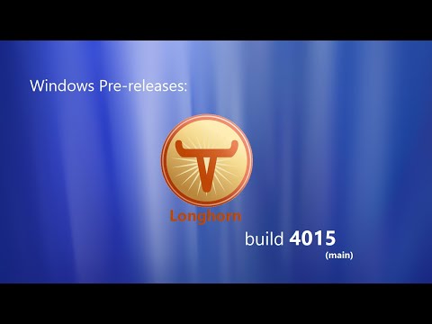 Windows Pre-releases: Windows Longhorn build 4015 (main)