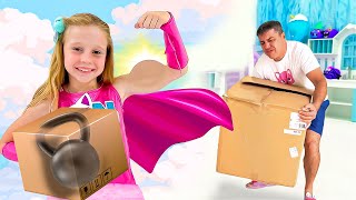 Nastya et Evelyn font de bonnes actions comme un super-héros – Série vidéo pour enfants