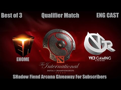 EHOME VS VG REBORN  THE INTERNATIONAL 2016 QUALS  BO3  ENG CAST GAME 1