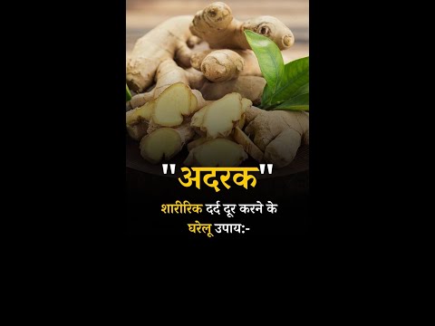 Home Remedies to Relieve Body Pain: Ginger  #ginger #gingerhair #gingertea #gingerroot #gingersyrup