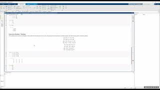 Solving Systems of Linear Equations Using a MATLAB Live Script