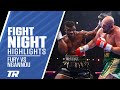 Tyson Fury Survives Knockdown Gets Decision Win Over Francis Ngannou FIGHT HIGHLIGHTS