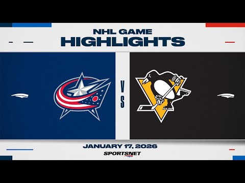 NHL Highlights | Blue Jackets vs. Penguins - January 17, 2026