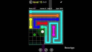‪Flow Free 9x9 level 15 (Regular Pack Hard)‬