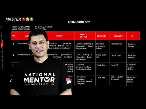 Cara Menulis Draft SOP Perusahaan