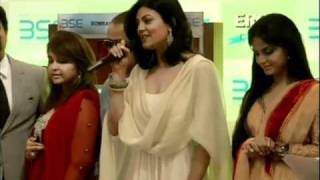 Anil Kapoor, Sushmita Sen ring the gong on Lakshmi Puja‎ at BSE