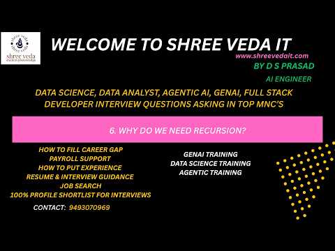 Why Do We Need Recursionpython Pythonprogramming Datascience Genai Agenticai Recursion