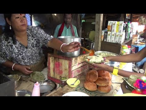 Street Food In Hill Areas | Ladies are Making Momos and Selling | Amazing Indian Street Food Video