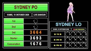 🔴LIVE DRAW SYDNEY HARI INI KAMIS 15 OKTOBER 2026, LIVE SDY HARI INI || LIVE DRAW