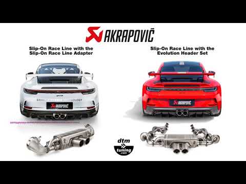 Akrapovic exhaust technology for Porsche 911 GT3 (992)