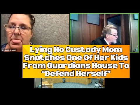 Lying No Custody Mom Snatches One Of Her Kids From Guardians House To “Defend Herself” #familycourt
