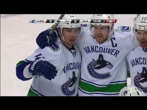 Alex Burrows 2-2 Goal - Canucks at Sharks - R1G4 2013 Playoffs - 05.07.13 - HD