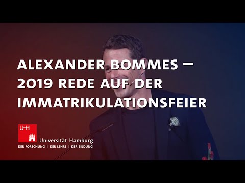 Alexander Bommes – Rede auf der Immatrikulationsfeier 2019