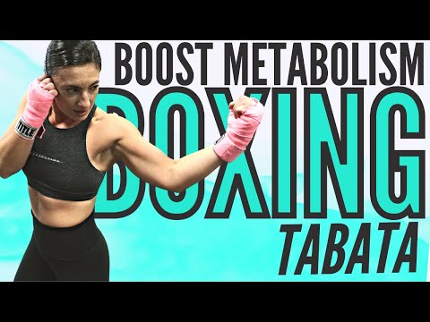 Metabolism Booster BOXING HIIT Tabata Workout (Up To 300 Cal)//SYLVIA NASSER